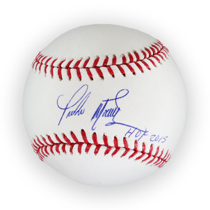 Pedro Martinez Autographed White Baseball with HOF '15 inscription