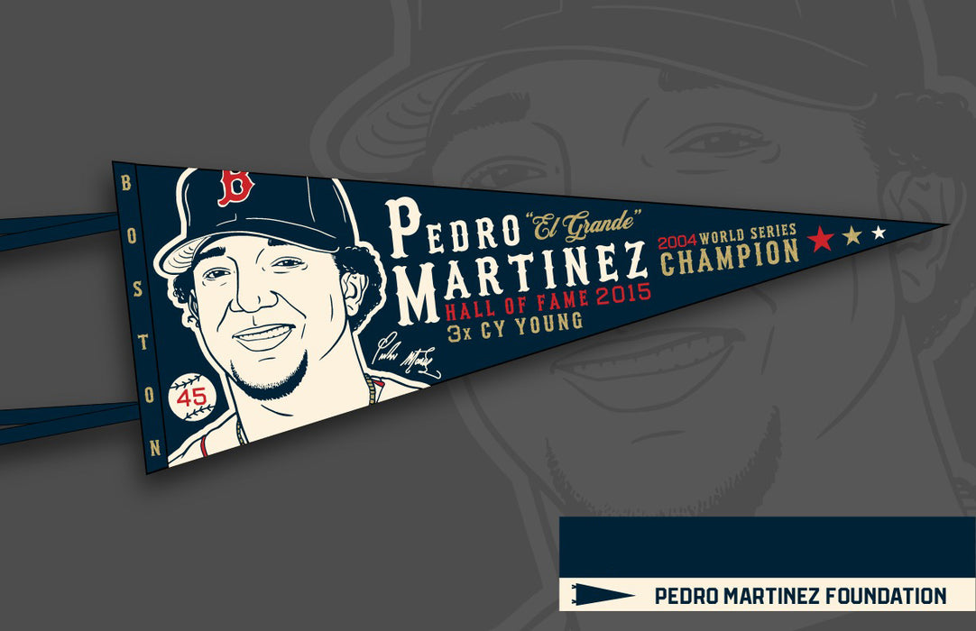 Pedro Martinez 2004 World Series Champion Pennant