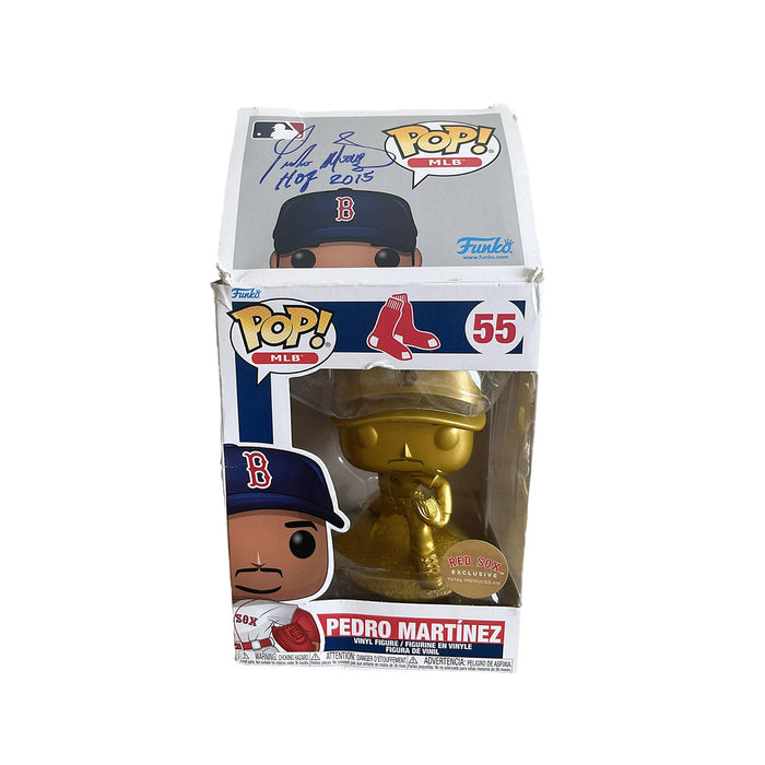 Pedro Martínez Autographed Bobblehead - Pop MLB Boston Red Sox Exclusive Vinyl Figure 55
