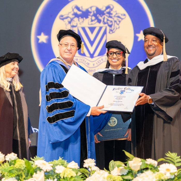 Fisher College Awards Honorary Doctorate to Pedro & Carolina Martinez for their humanitarian work