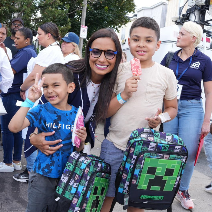 Pedro Martinez Foundation Back to School Drive in the city of Boston, in collaboration with Boston Community Pediatrics.
