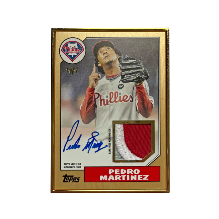 Authentic Pedro Martinez Autographed Topps Boston Red Sox Special Edition Card