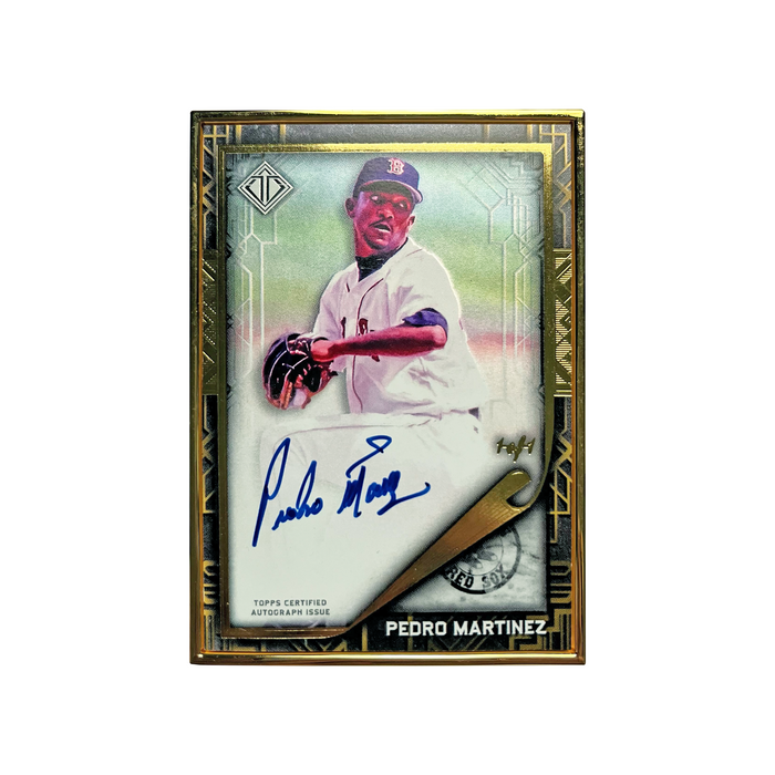 Authentic Pedro Martinez Autographed Topps Boston Red Sox Special Edition Card