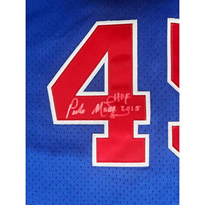 Authentic and Autographed Pedro Martinez Montreal Expos Mitchell & Ness Jersey