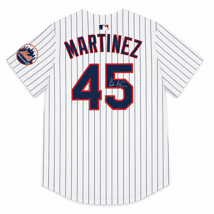 Autographed Pedro Martínez Mets Nike Replica Jersey