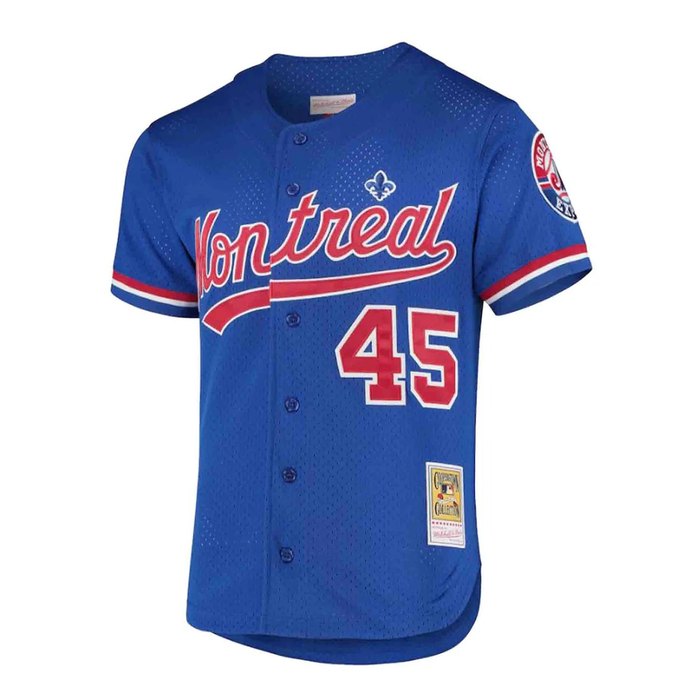 Authentic and Autographed Pedro Martinez Montreal Expos Mitchell & Ness Jersey