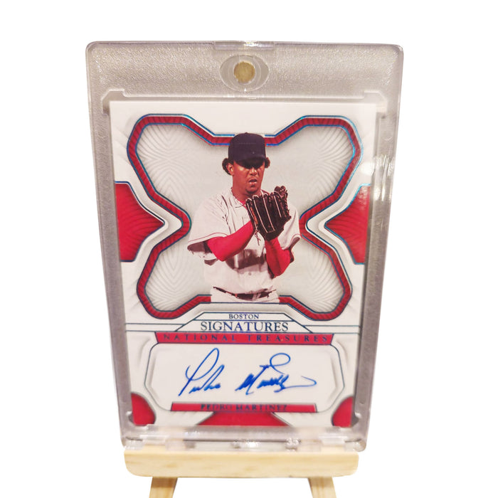 Pedro Martinez Autographed Topps Boston Red Sox Signatures Baseball Card