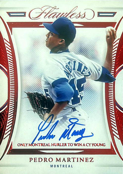 Pedro Martinez Autographed Topps Montreal Baseball Card