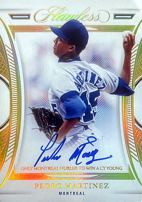 Pedro Martinez Autographed Topps Montreal Baseball Card