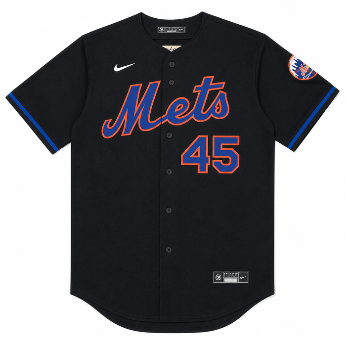 Autographed Pedro Martínez Mets Nike Replica Jersey – Black Edition