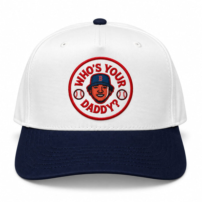 Who’s Your Daddy? Hat - White & Navy